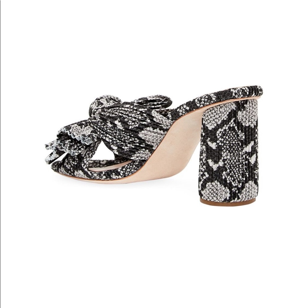 Loeffler Randall Snakeskin Print Mules. NWT - Picture 3 of 5